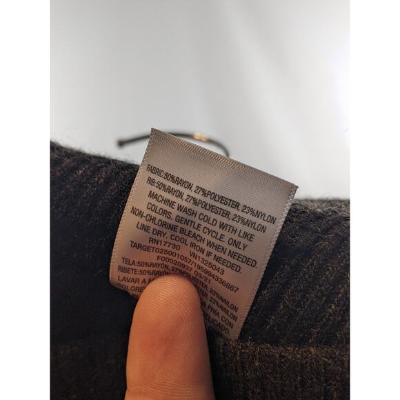 A New Day Waffle Knit Jogger Leggings Drawstring Dark Gray Large Lounge Ankle - Picture 9 of 9